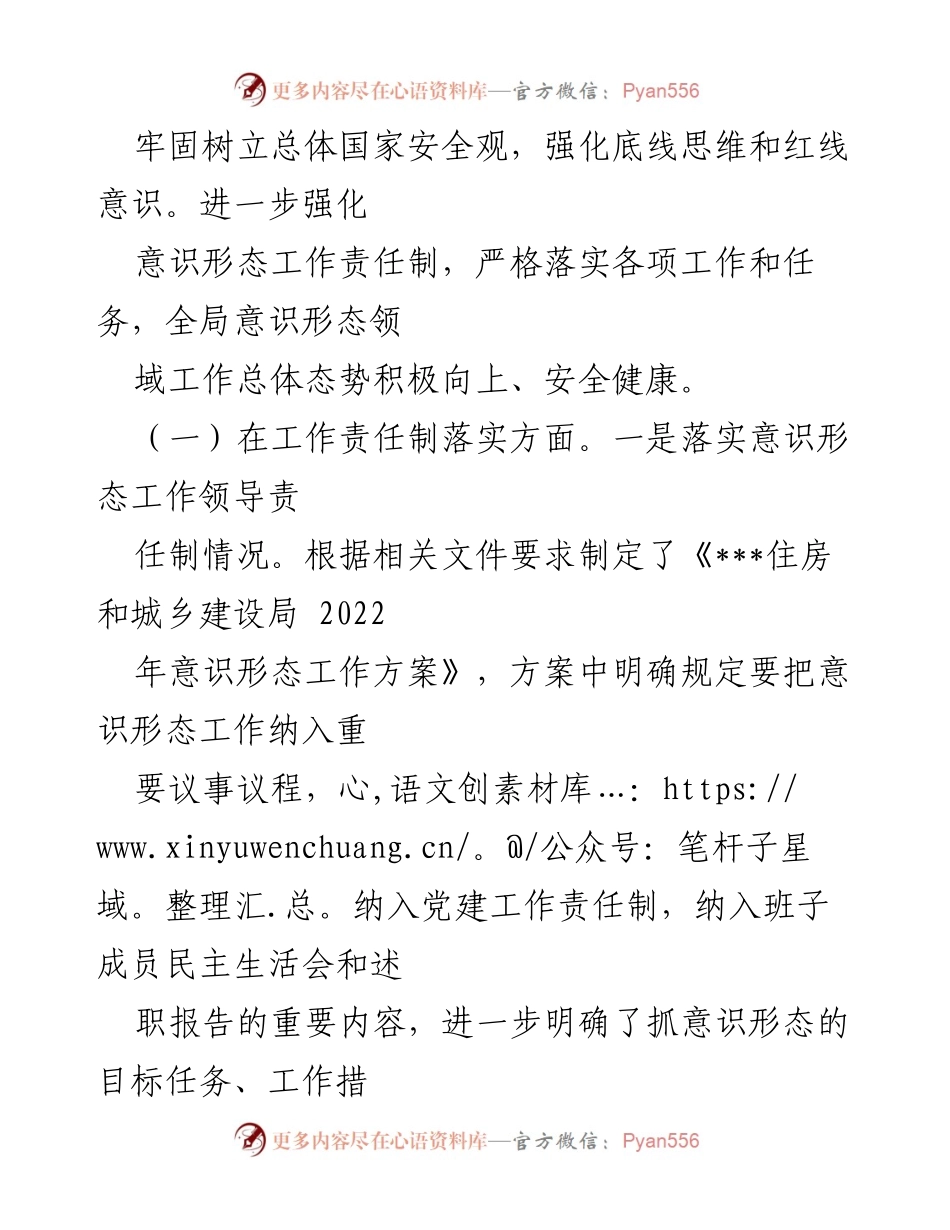 [自查报告] 住建局 - 意识形态工作责任制落实情况自查报告_3.docx_第2页