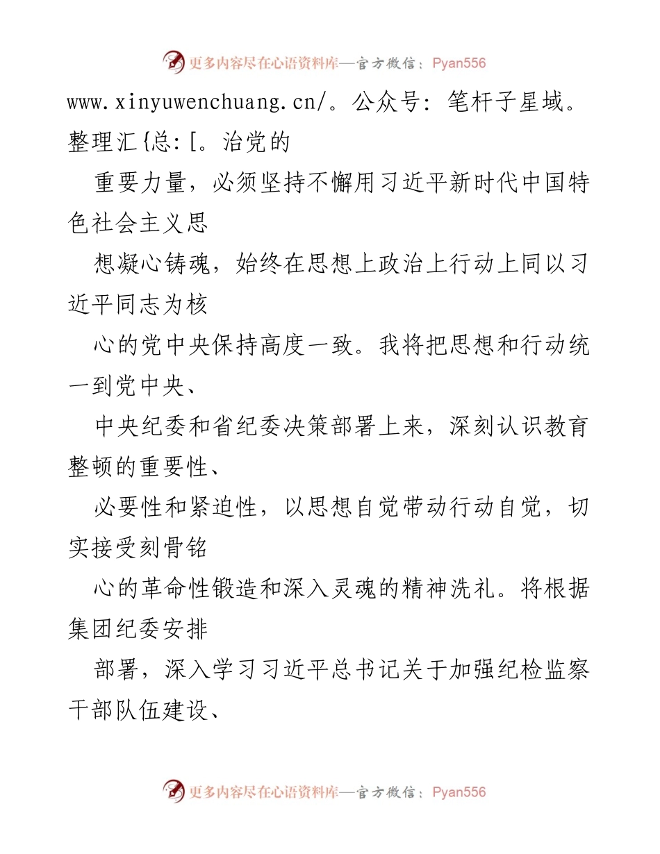 [研讨体会文章] 纪检监察干部队伍教育整顿 - 深化教育整顿，锤炼纪检干部的政治素养与执纪能力.docx_第2页