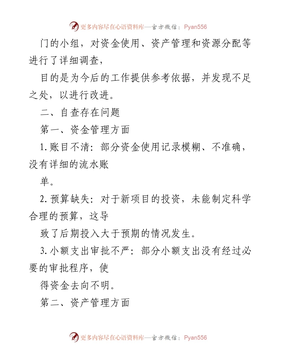 [整改报告] 农村集体经济 - 农村集体“三资”管理自查及整改措施报告.docx_第2页