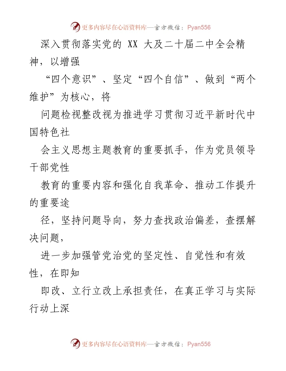 [整改方案] 党组民主生活会 - 2023年度主题教育问题整改方案.docx_第2页