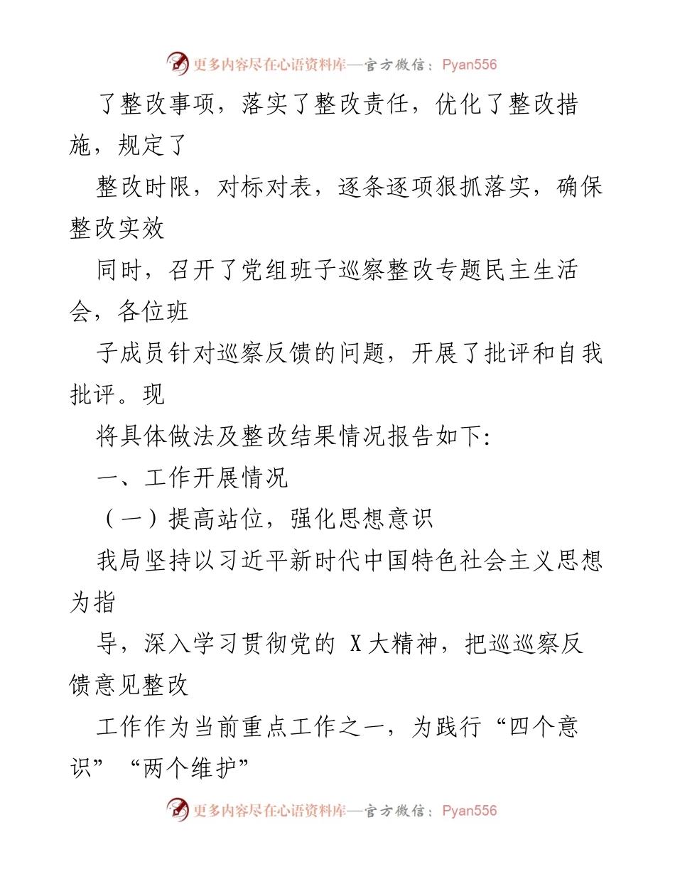 [整改报告] 巡察反馈 - 关于县审计局党组整改情况的报告.docx_第2页