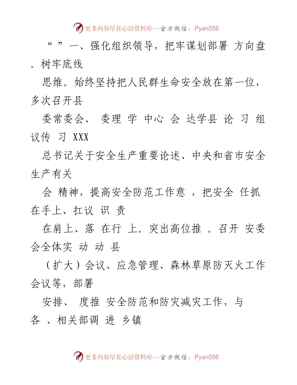 [经验交流材料] 安全生产工作会议 - 织牢安全生产防护网，守护人民生命财产安全.docx_第2页
