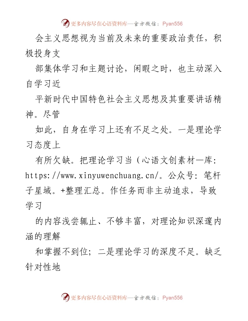 [自查报告] 主题教育组织生活会 - 个人自查自纠与整改方案总结.docx_第2页