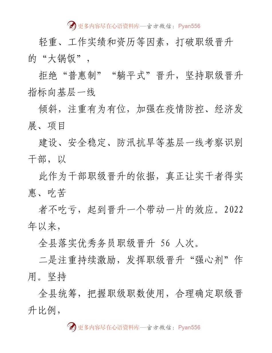 [经验材料] 干部职级晋升 - 发挥职级晋升作用激励干部担当作为.docx_第2页