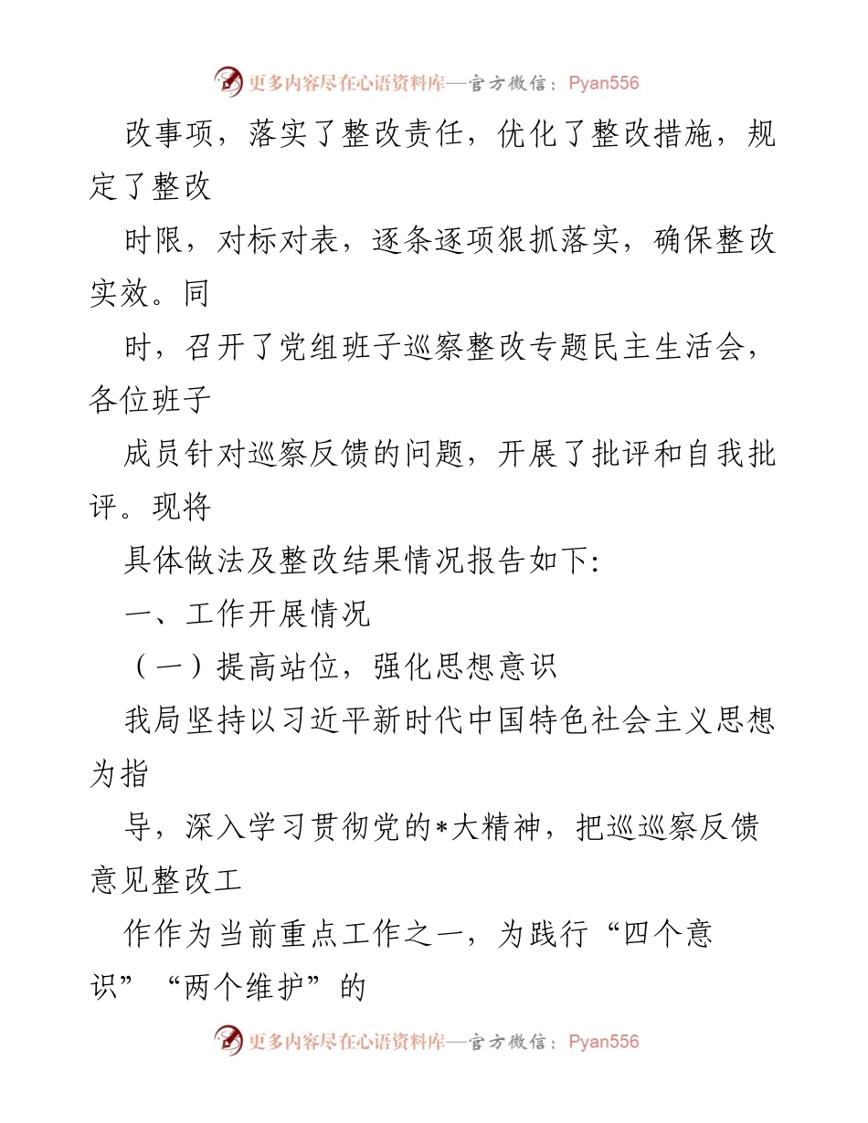 [整改报告] 巡察反馈 - 巡察整改情况报告_1.docx_第2页