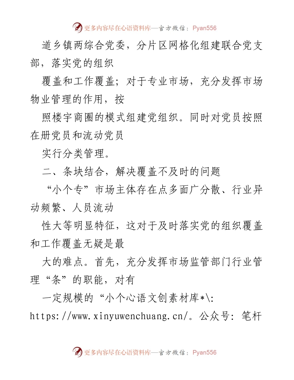 [经验材料] 党建工作会议 - 破解“小个专”党建难题的五剂良方.docx_第2页