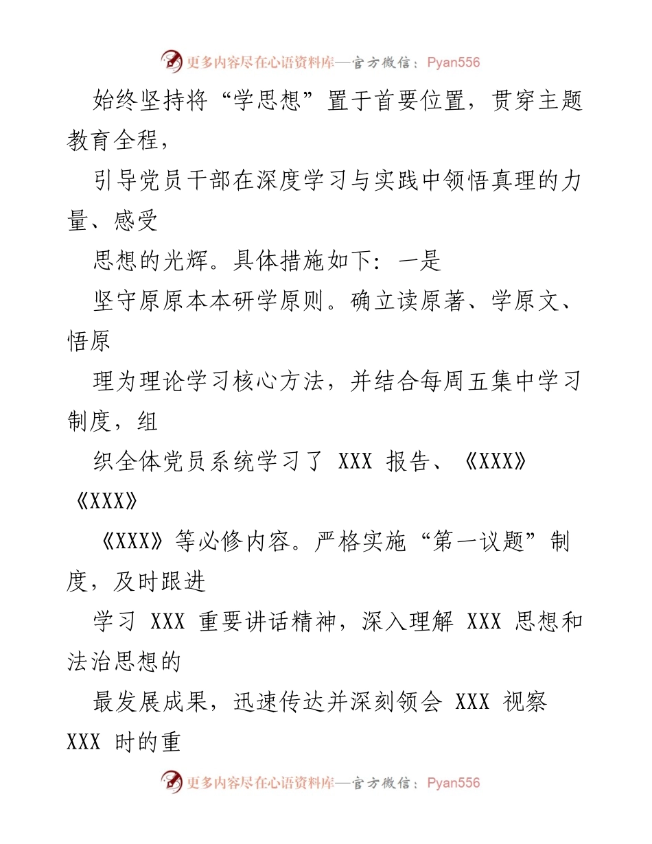 [自查报告] 主题教育实施 - 主题教育实施情况自查报告.docx_第2页
