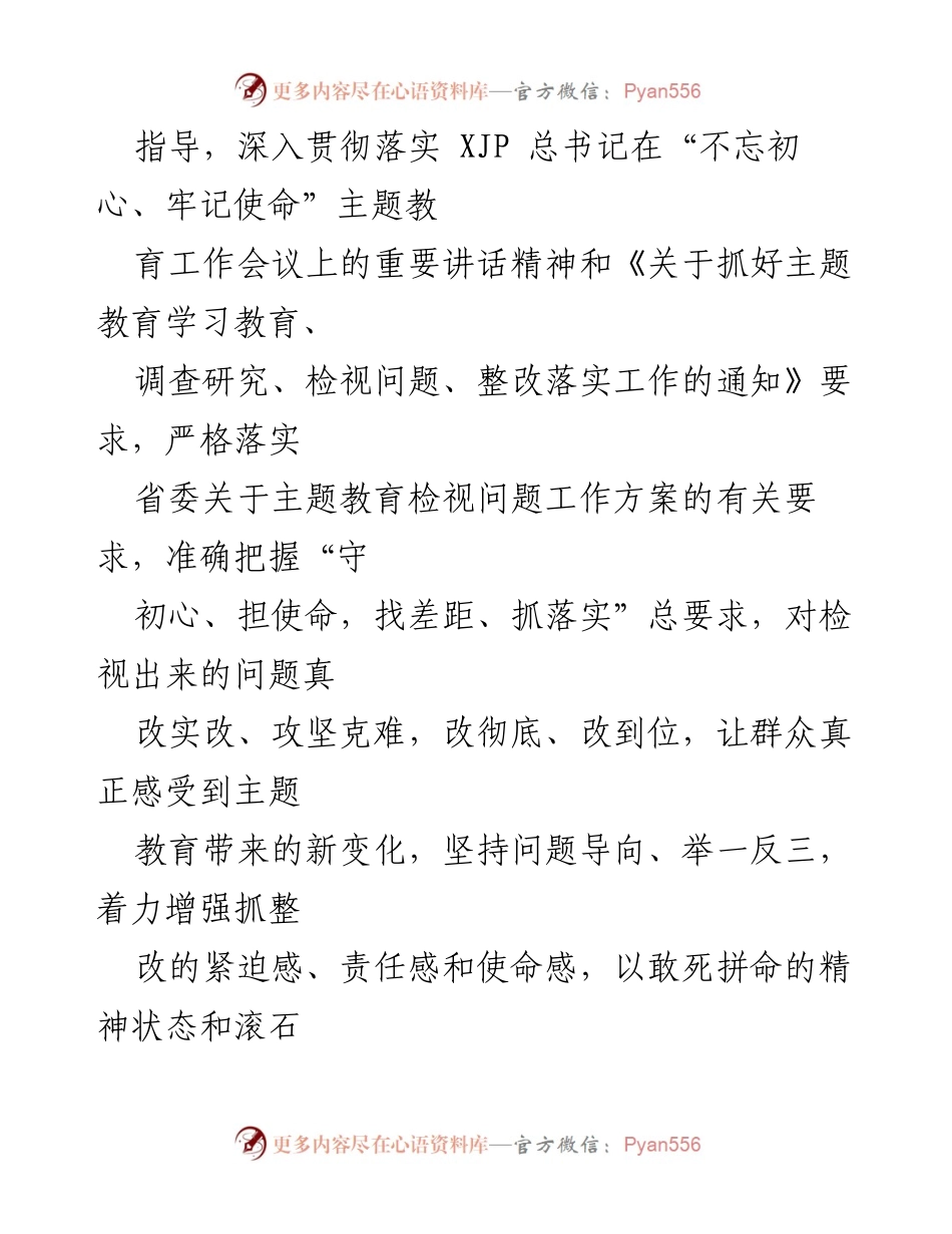 [整改方案] 市委班子 - “不忘初心、牢记使命”主题教育问题整改方案.docx_第2页