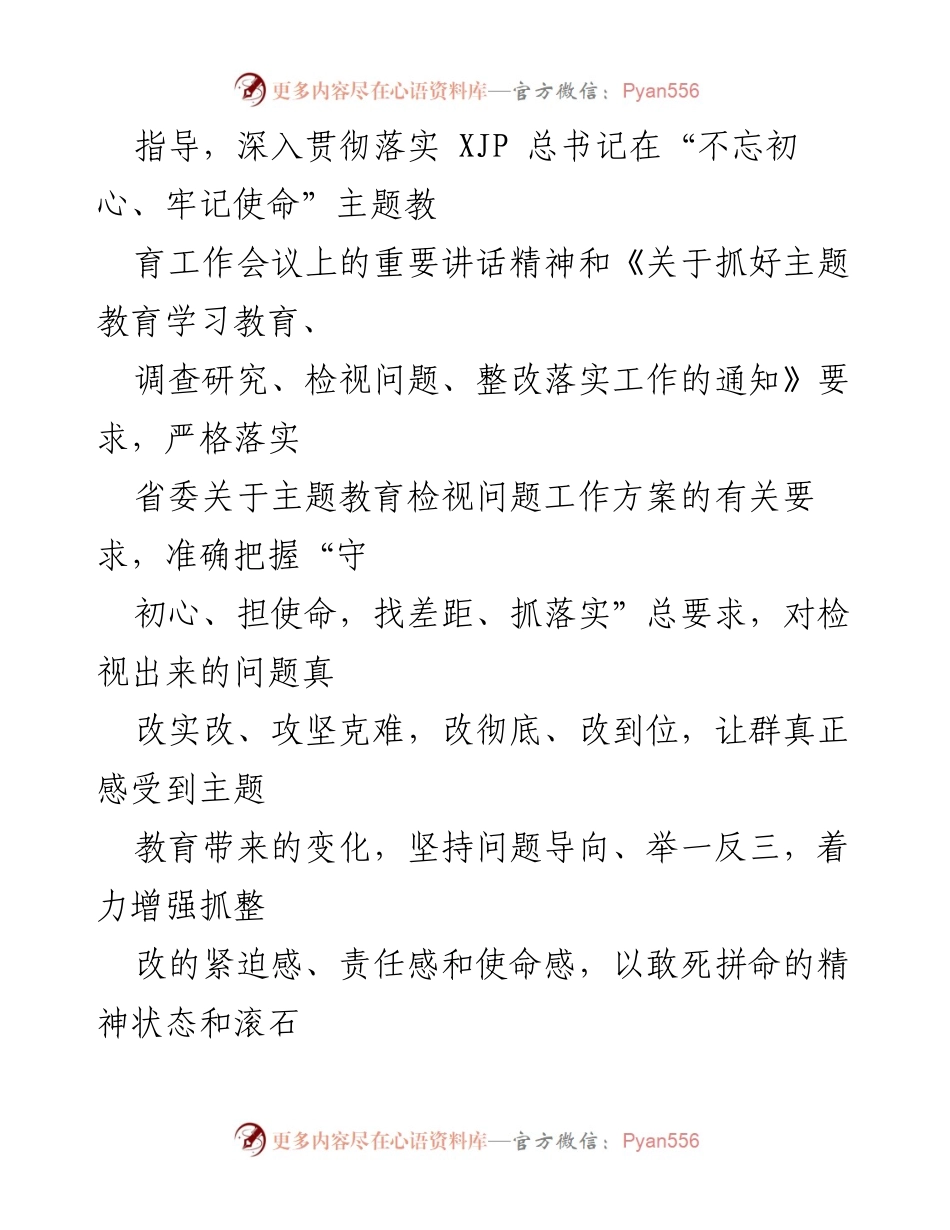[整改方案] 市委班子 - “不忘初心、牢记使命”主题教育整改方案与实施计划.docx_第2页