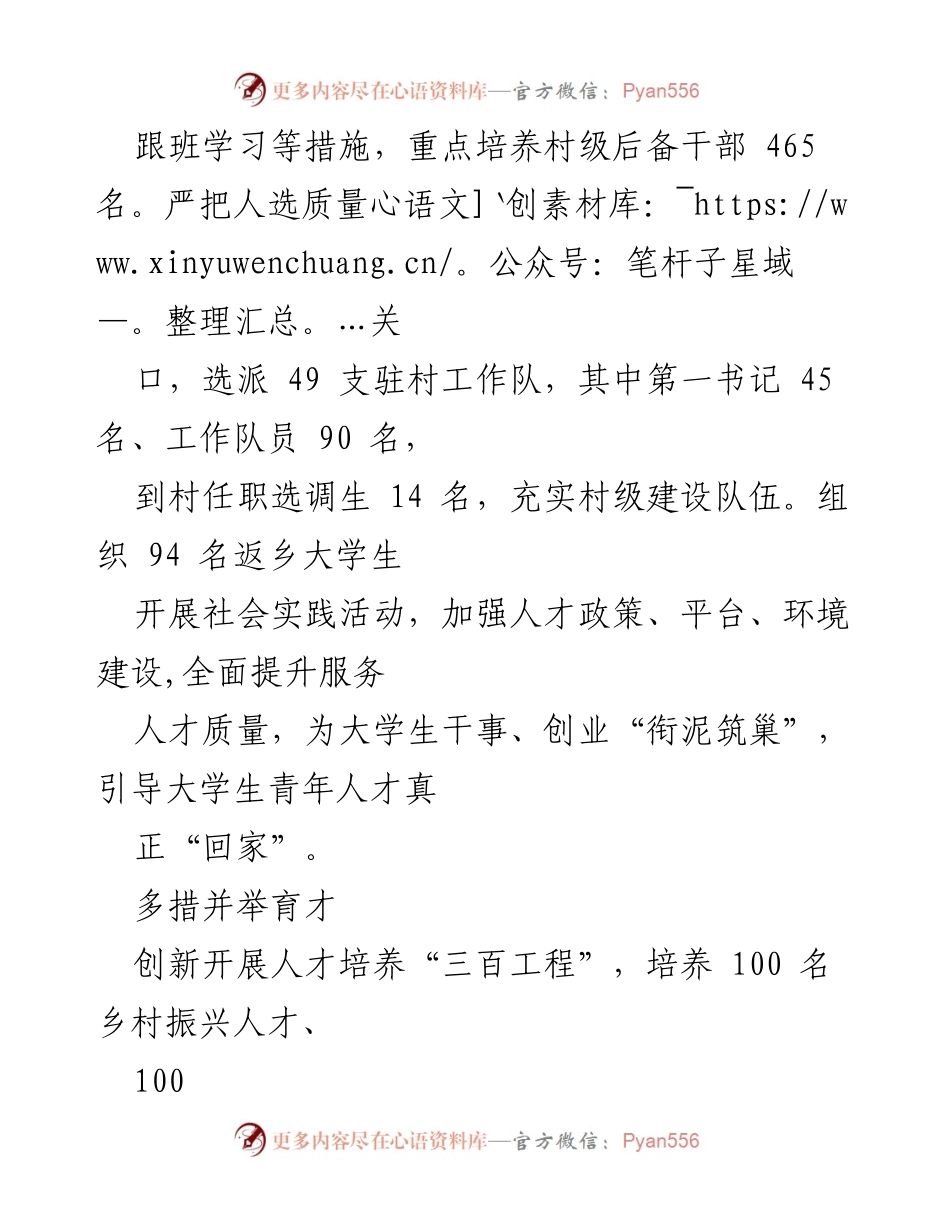 [经验材料] 乡村振兴战略 - 盘活本土人才，助力乡村振兴.docx_第2页