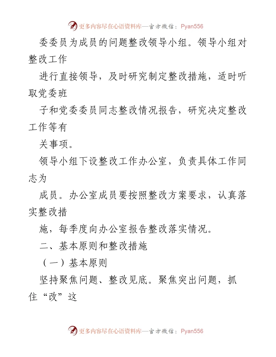 [整改实施方案] 党委民主生活会 - 2023年主题教育民主生活会问题整改方案.docx_第2页