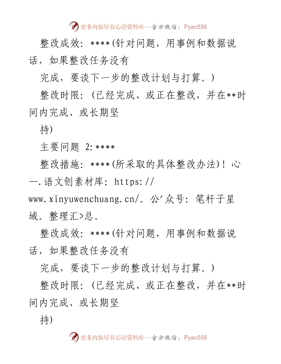 [自查报告] 党的二十届三中全会整改落实 - 党的整改落实情况自查报告.docx_第2页