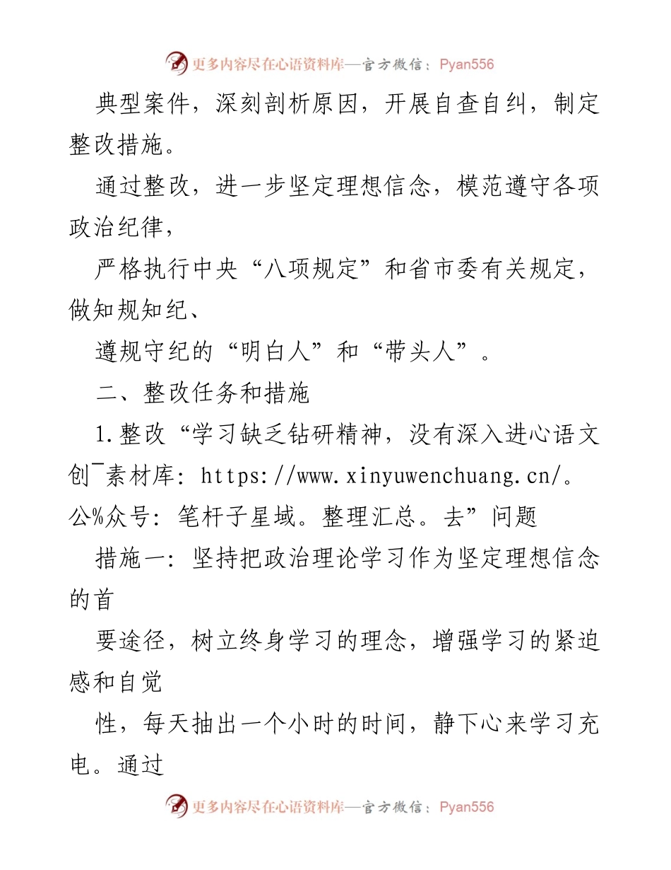 [整改措施] 以案促改工作 - 深入剖析与整改措施的制定.docx_第2页