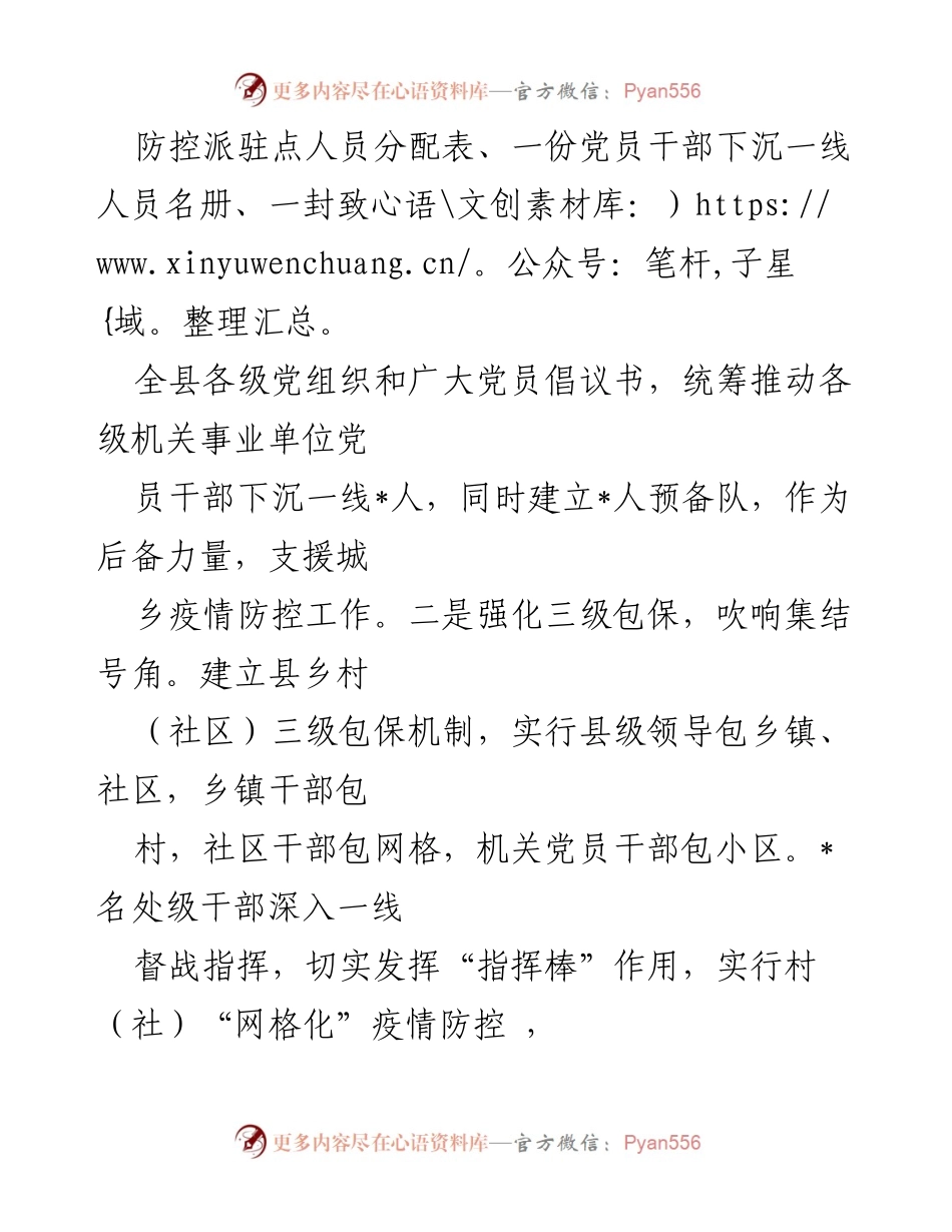 [简报] 疫情防控 - 党建引领下的疫情防控工作总结.docx_第2页