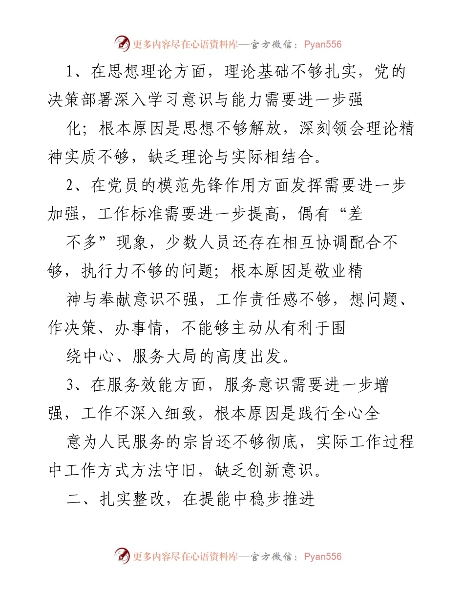 [整改报告] 党支部会议 - 党支部“回头看”整改情况及措施报告.docx_第2页