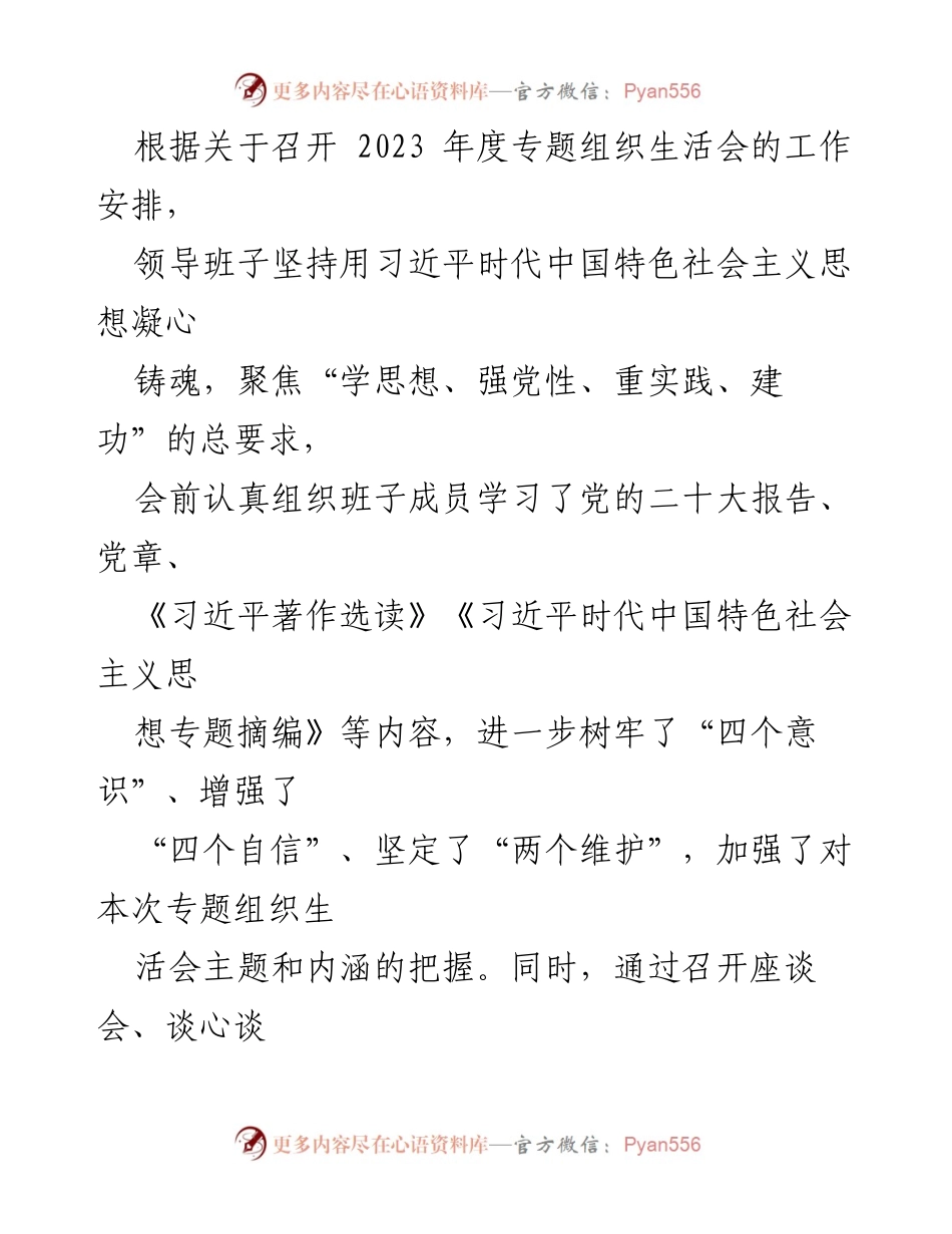 [整改材料] 党支部组织生活会 - 党支部领导班子整改问题分析与措施总结.docx_第2页