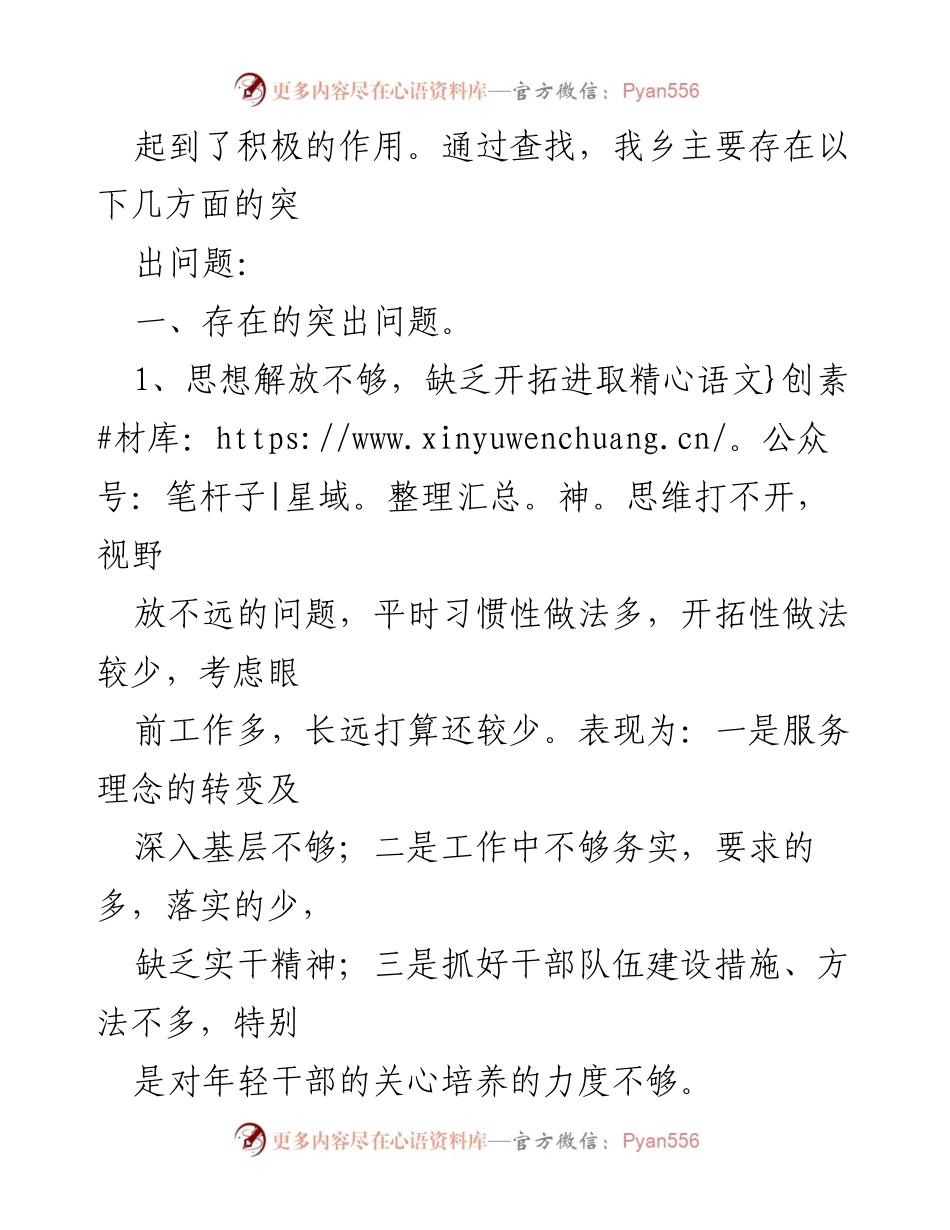 [自查剖析] 乡镇机关 - 乡镇班子能力作风建设年活动自查剖析报告.docx_第2页