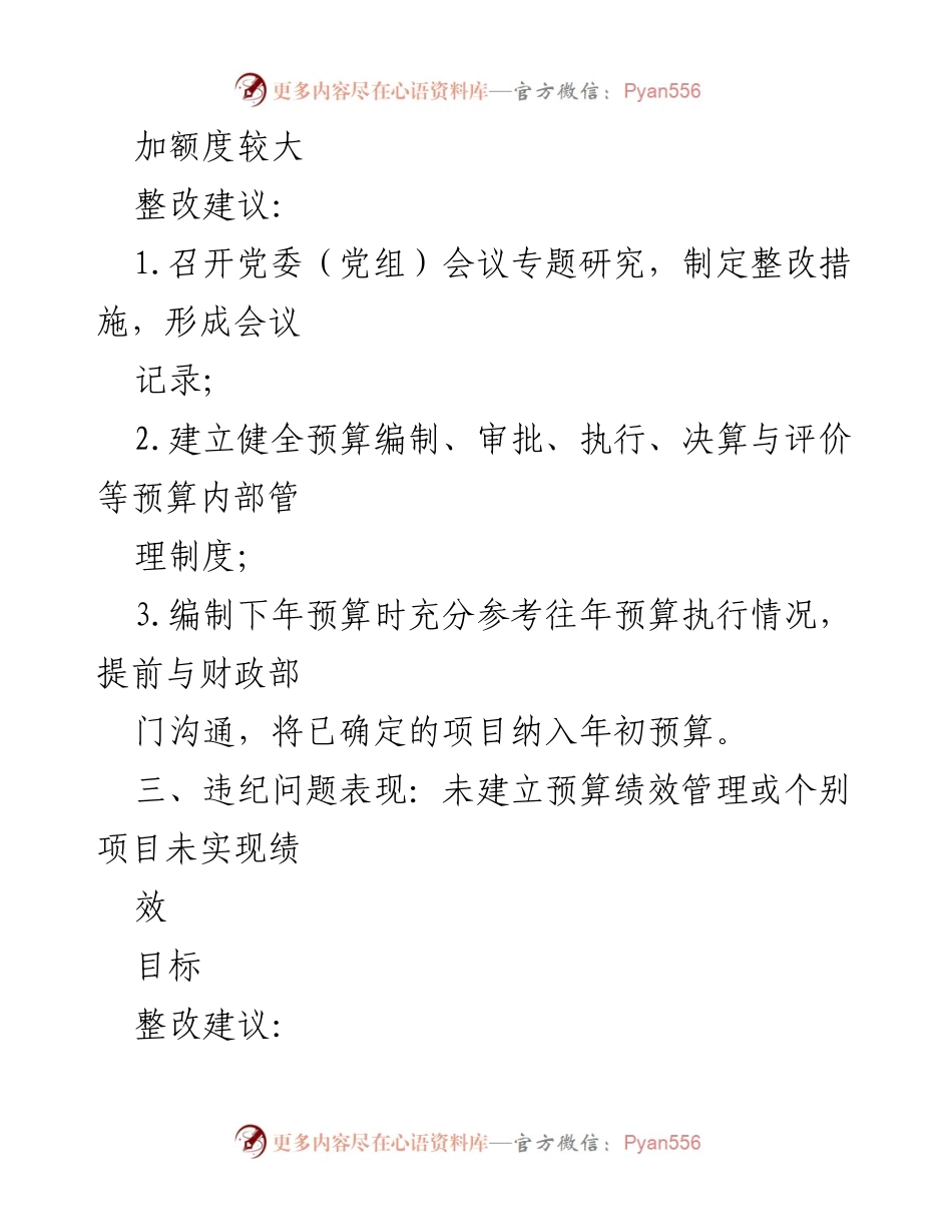 [整改报告] 审计整改会议 - 预算管理审计问题整改建议.docx_第2页