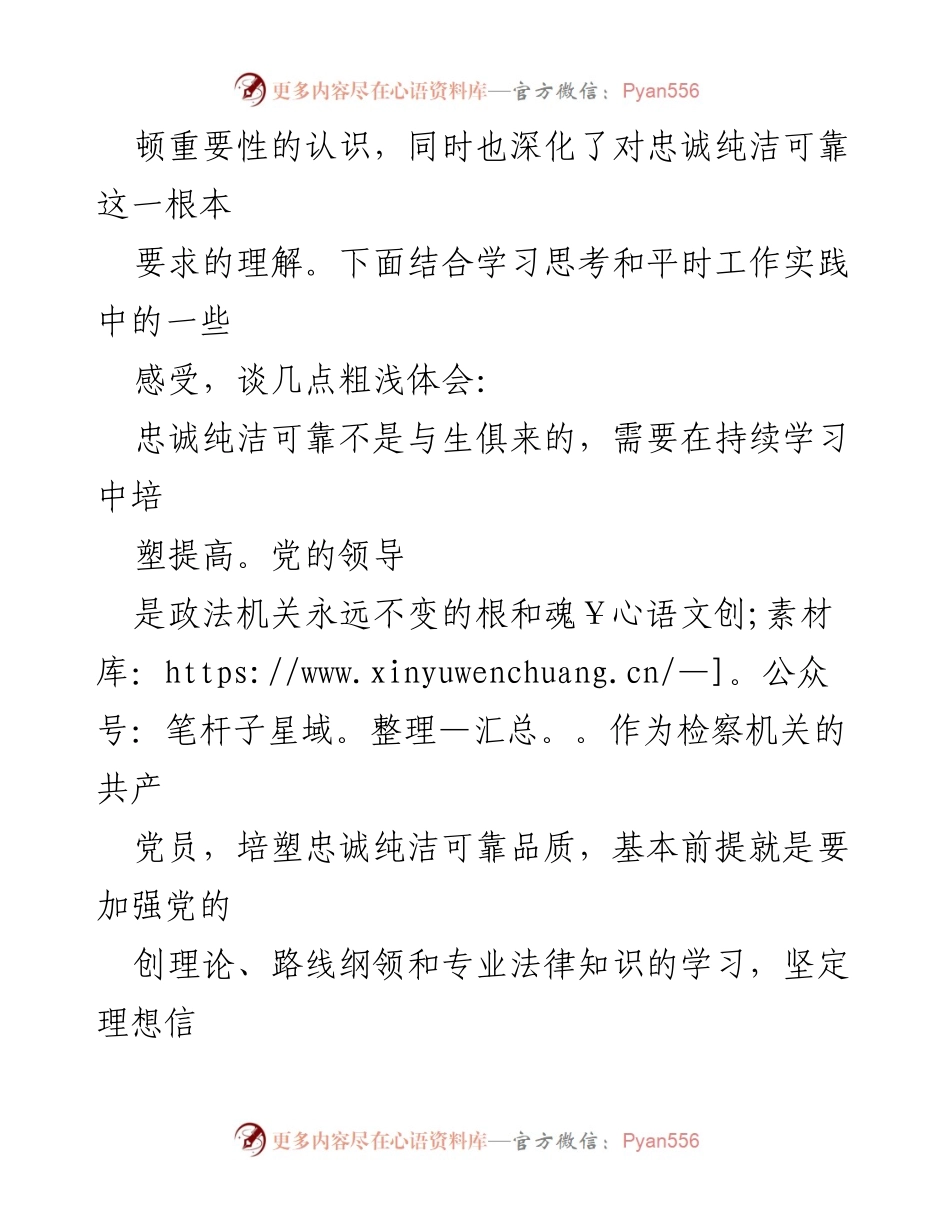 [研讨交流材料] 政法工作提升 - 深化忠诚纯洁可靠，锻造过硬政法铁军.docx_第2页