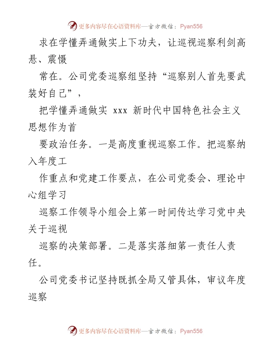 [经验交流] 巡察工作 - 坚持问题导向，推动巡察高质量发展.docx_第2页