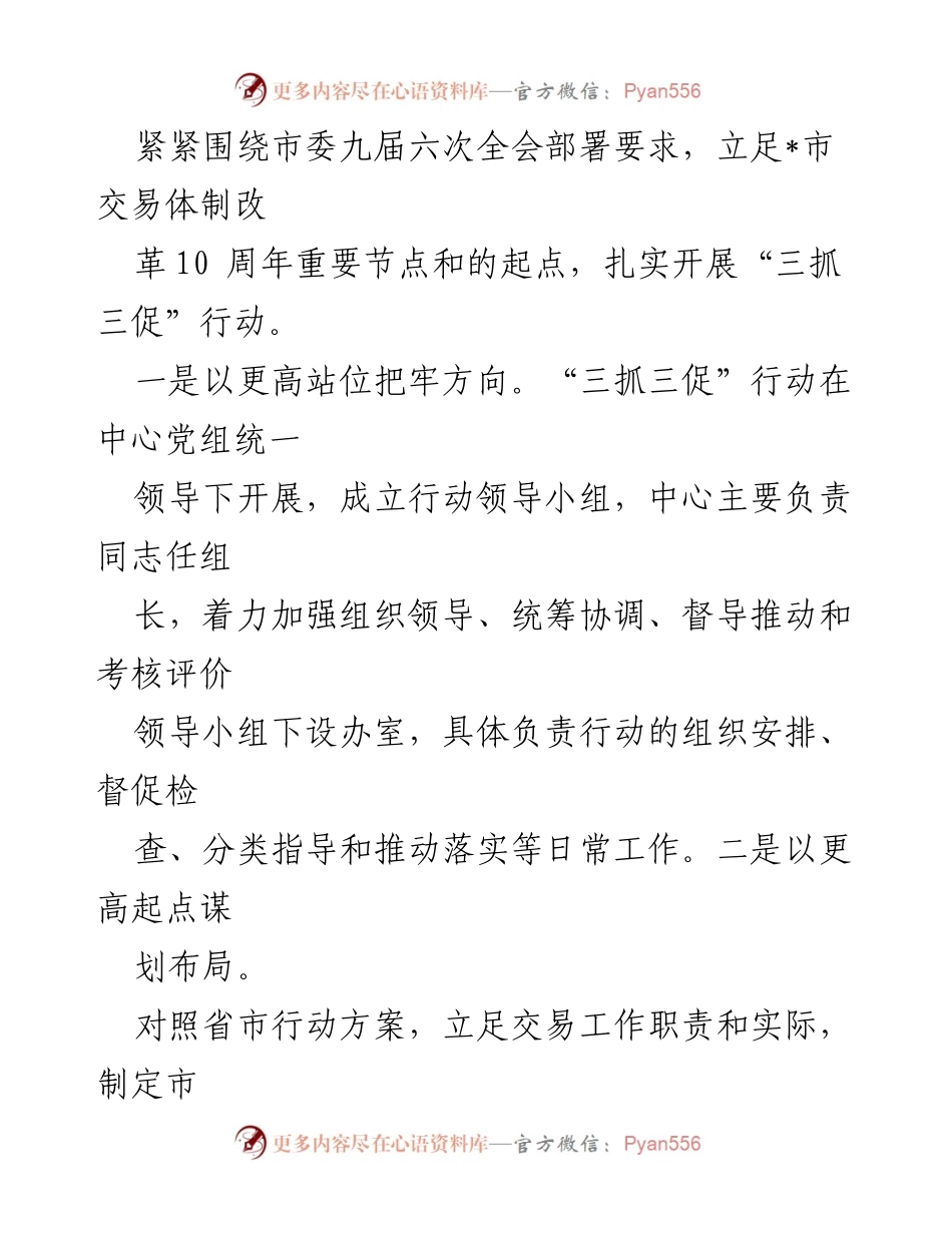 [自查报告] “三抓三促”行动 - “三抓三促”行动开展情况自查报告.docx_第2页