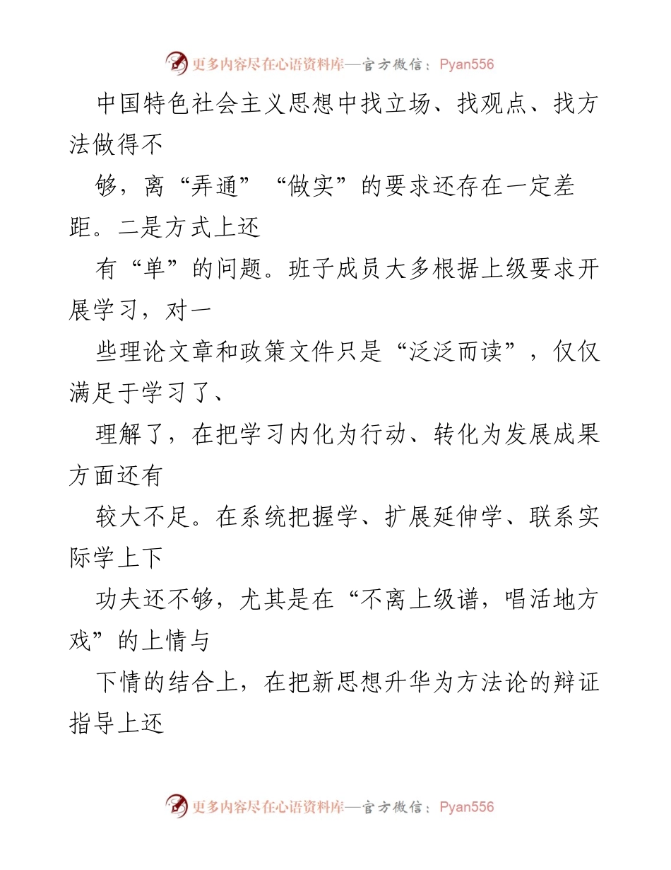 [检视剖析材料] 党支部组织生活会 - 第二批主题教育检视问题分析.docx_第2页