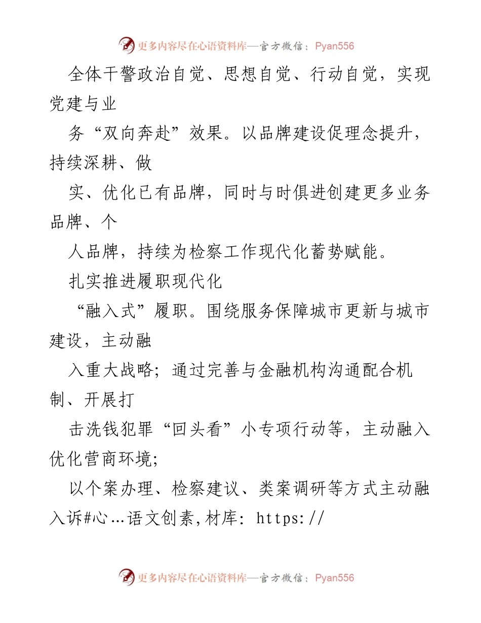 [研讨发言] 检察工作现代化推进 - 扎实推进检察现代化，提升履职能力.docx_第2页