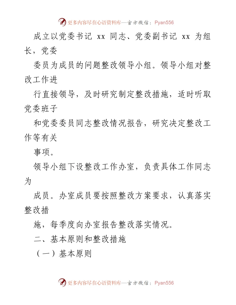 [整改实施方案] 主题教育民主生活会 - 2023年主题教育民主生活会问题整改落实方案.docx_第2页