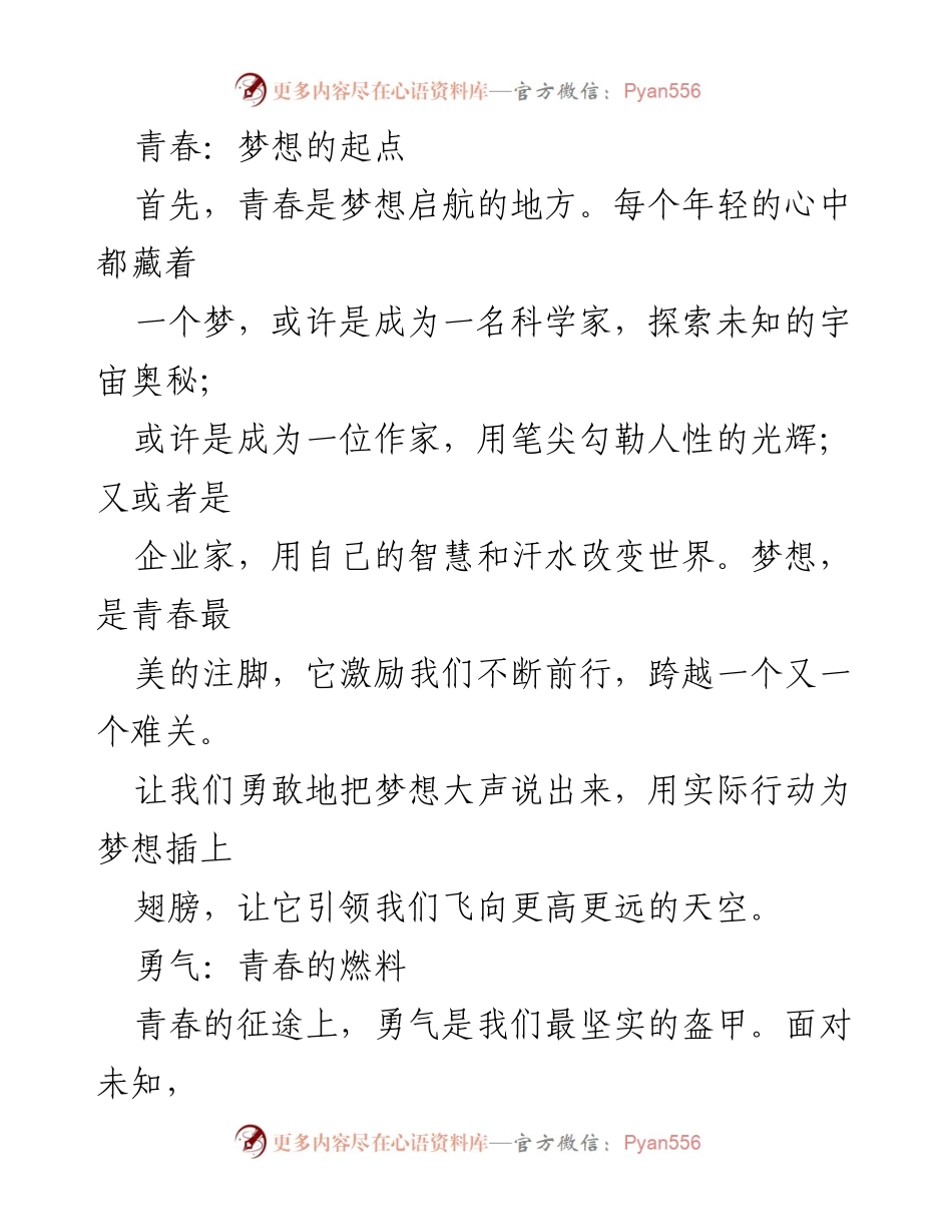 [演讲稿] 青年大会 - 让青春闪耀未来.docx_第2页