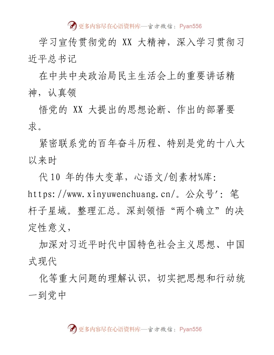 [整改方案] 年度民主生活会 - 2022年度X局专题民主生活会整改方案.docx_第2页