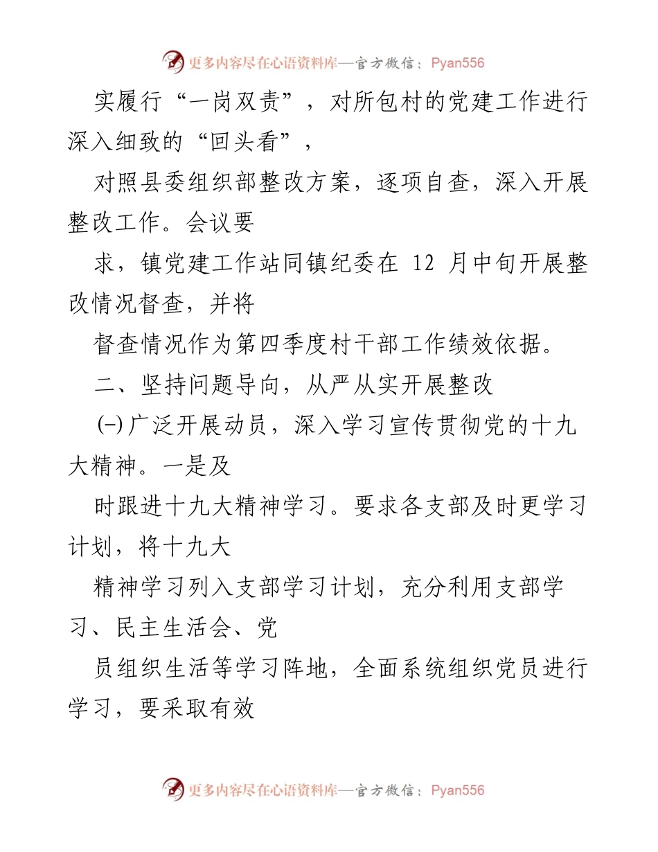 [整改报告] 基层党建工作 - 基层党建问题整改情况报告.docx_第2页