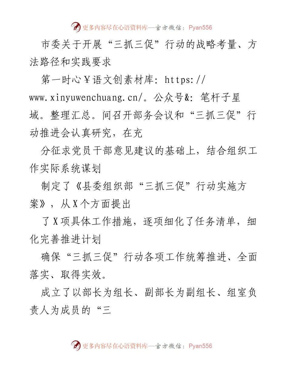 [经验材料] 组织工作 - “三点发力”推动“三抓三促”行动提质增效.docx_第2页