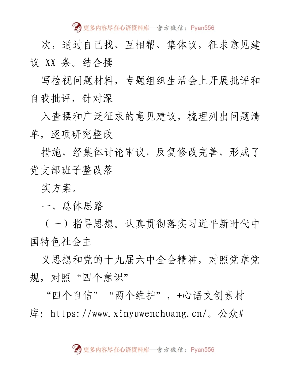 [整改方案] 党支部组织生活会 - 2021年度党支部整改方案与落实措施.docx_第2页
