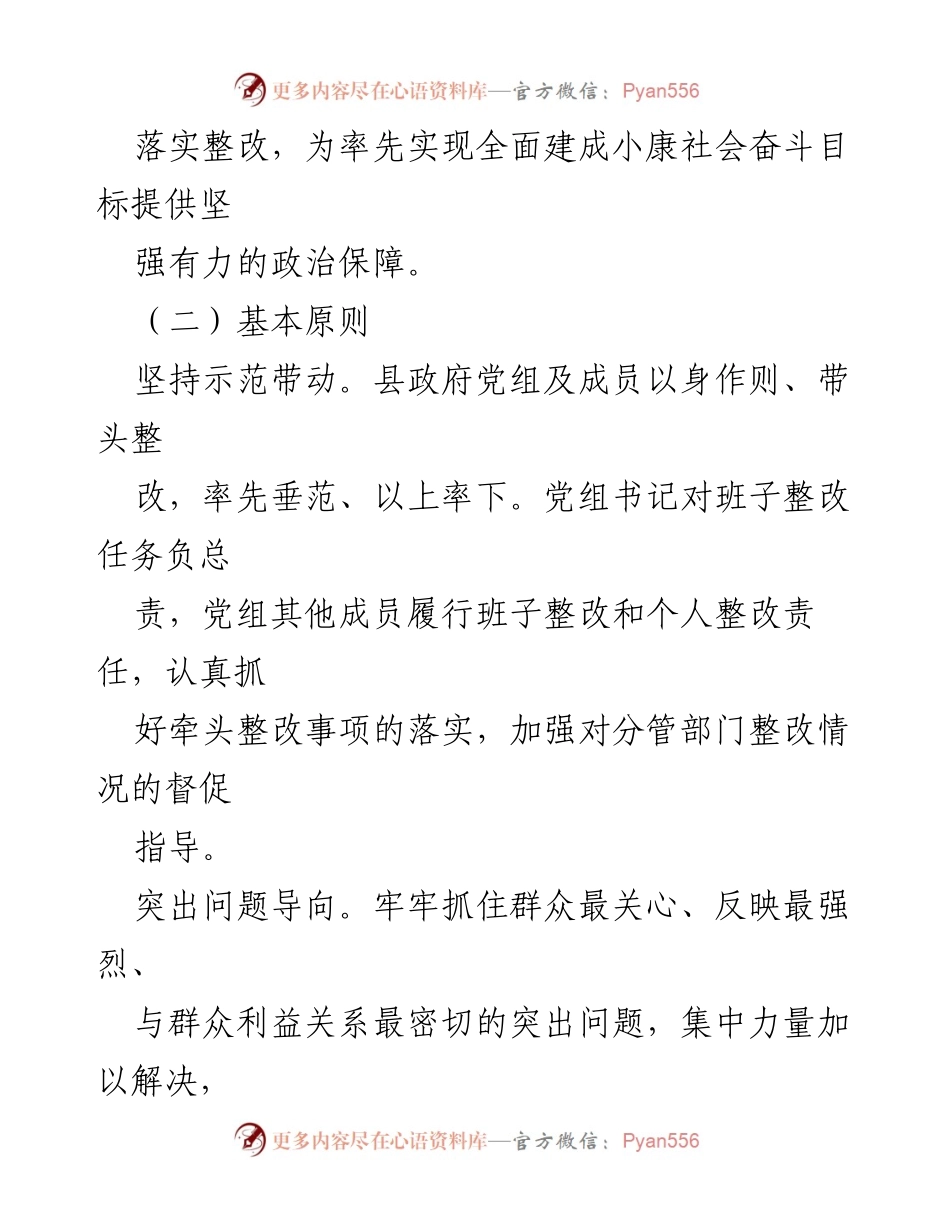[整改报告] 政府党组 - 巡视整改落实情况报告合辑.docx_第2页