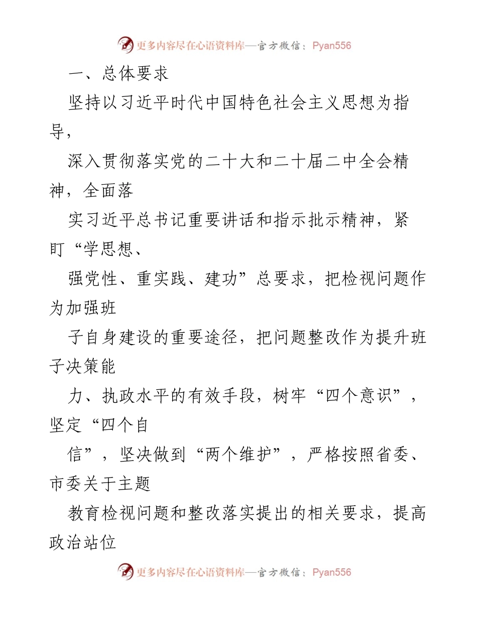 [整改方案] 主题教育专题民主生活会 - 2023年度县委班子问题整改方案_4.docx_第2页