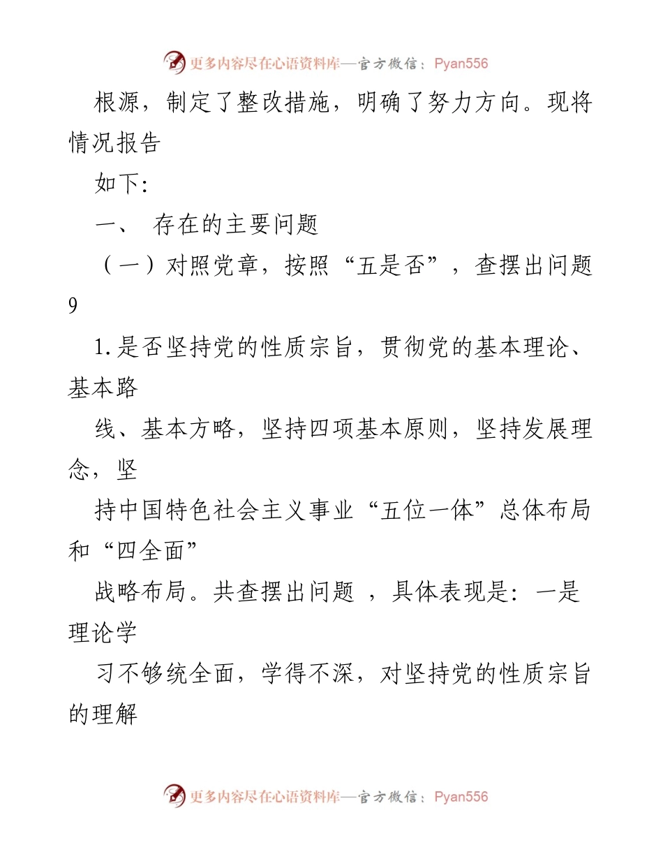 [自我检视材料] 不忘初心、牢记使命主题教育自我检视与整改报告.docx_第2页