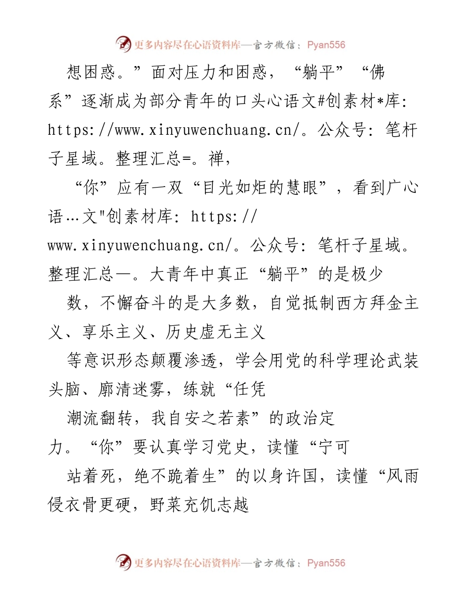 [演讲稿] 庆祝大会 - 青年使命与担当的光辉篇章.docx_第2页