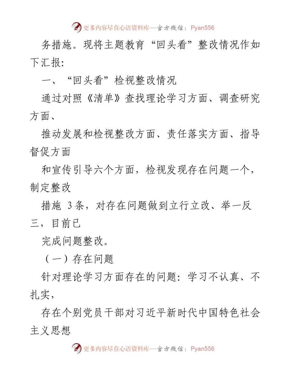 [整改报告] 主题教育 - 主题教育“回头看”整改情况汇报_1.docx_第2页