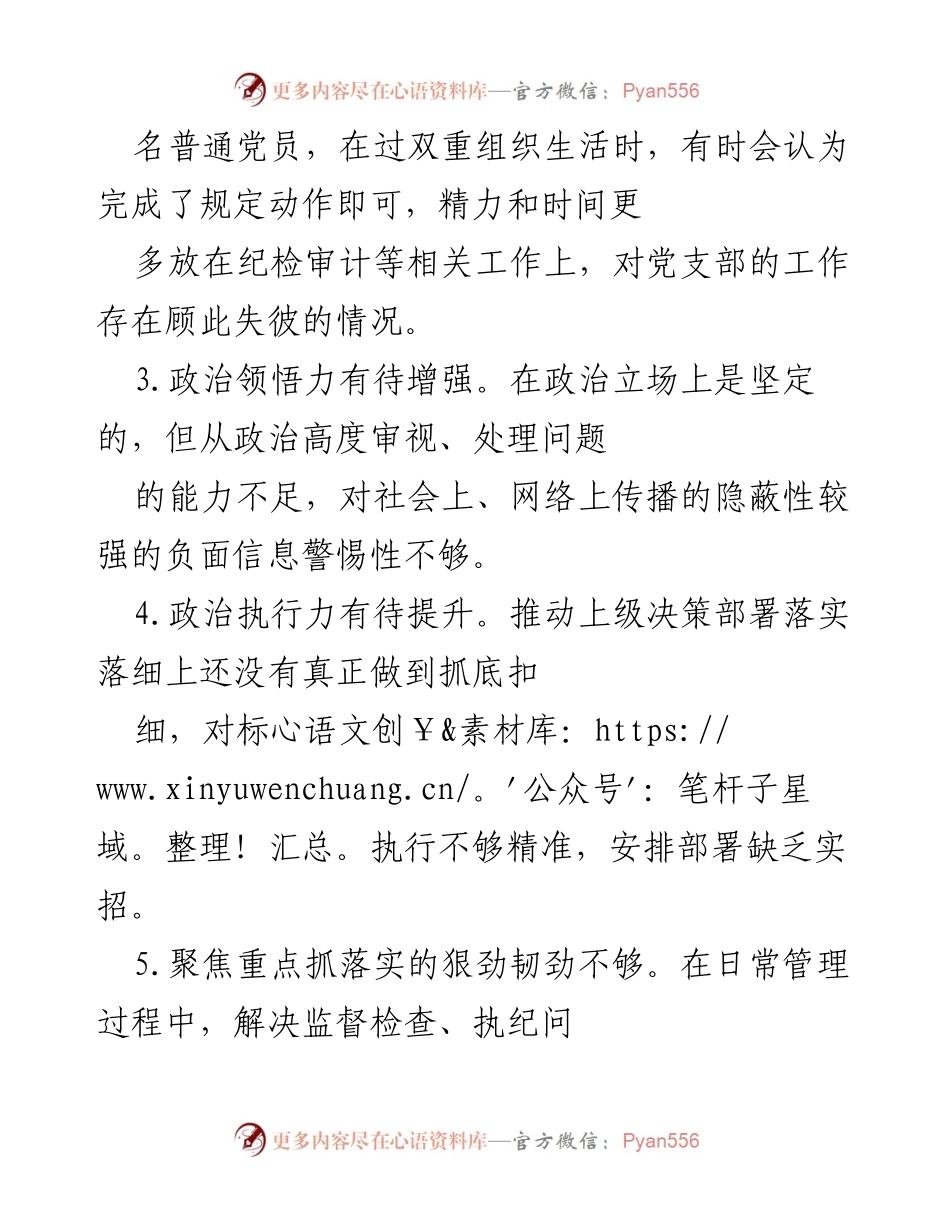 [整改承诺] 主题教育专题组织生活会 - 深化学习与整改承诺报告.docx_第2页
