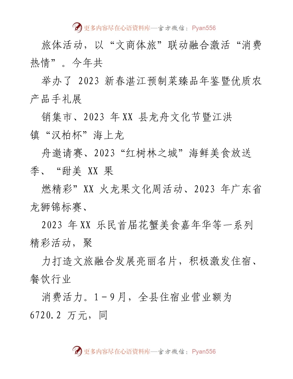 [汇报] 工作情况 - XX县激发消费活力的“四个发力”策略.docx_第2页