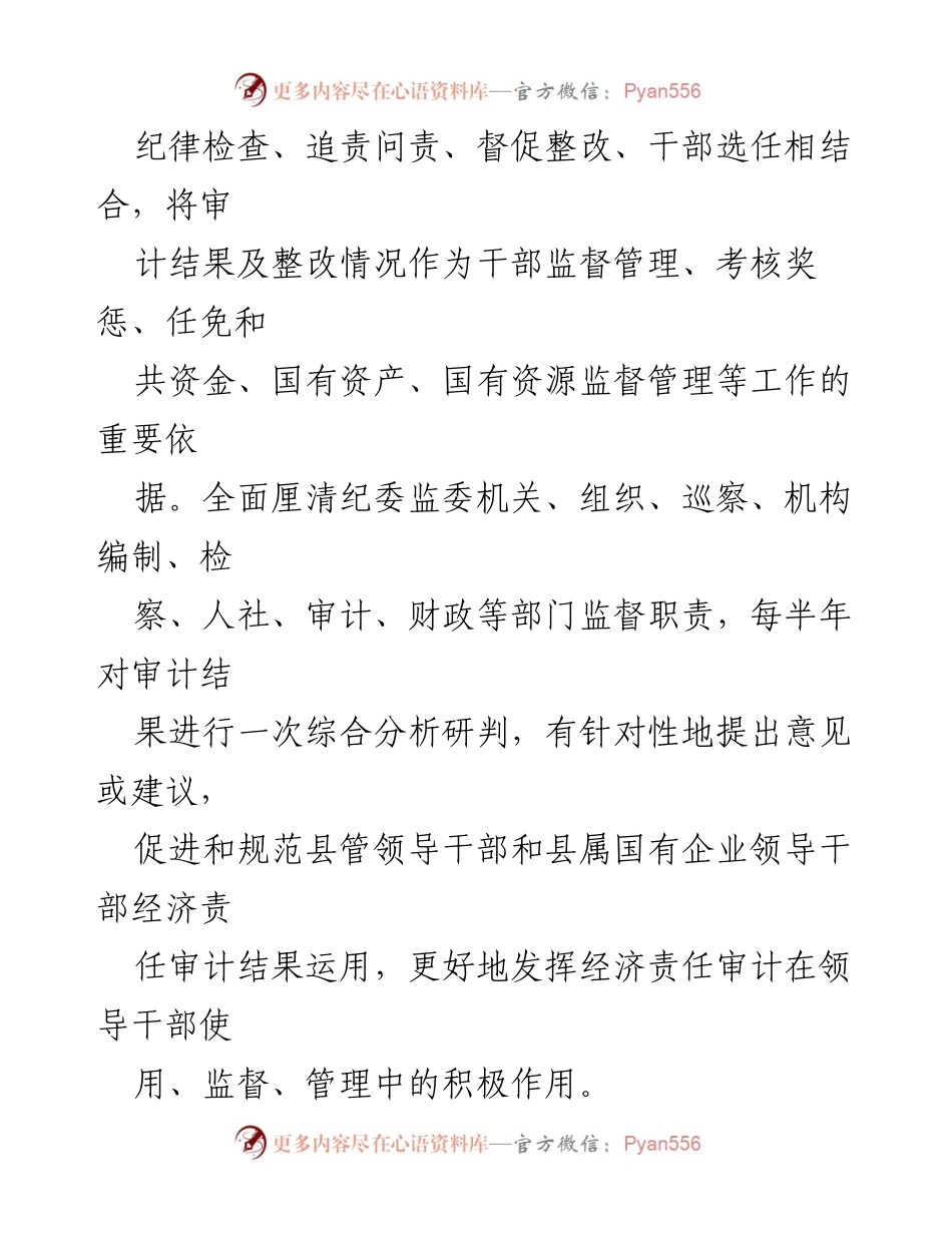 [经验材料] 领导干部监督管理 - 严防干部“带病提拔”的审计监督机制.docx_第2页