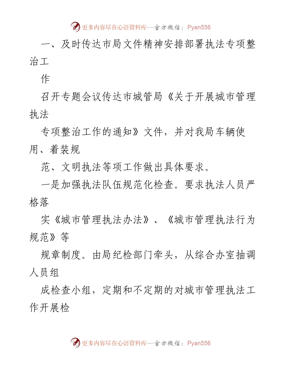 [整改报告] 城市管理局 - 城市管理执法规范化专项整治整改报告.docx_第2页