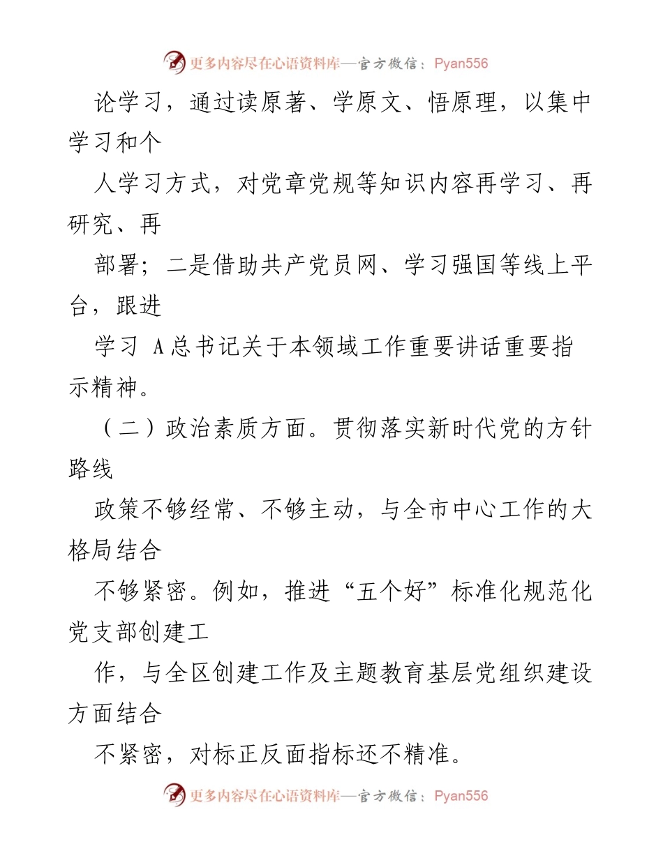 [整改材料] 主题教育 - 个人问题检视与整改措施总结.docx_第2页