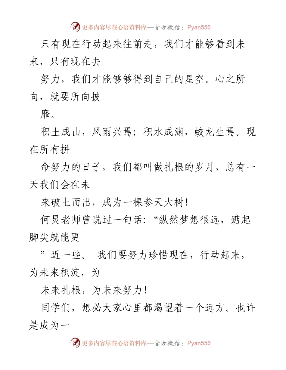 [演讲稿] 主题演讲比赛 - 脚踏实地，仰望星空：行动成就未来.docx_第2页