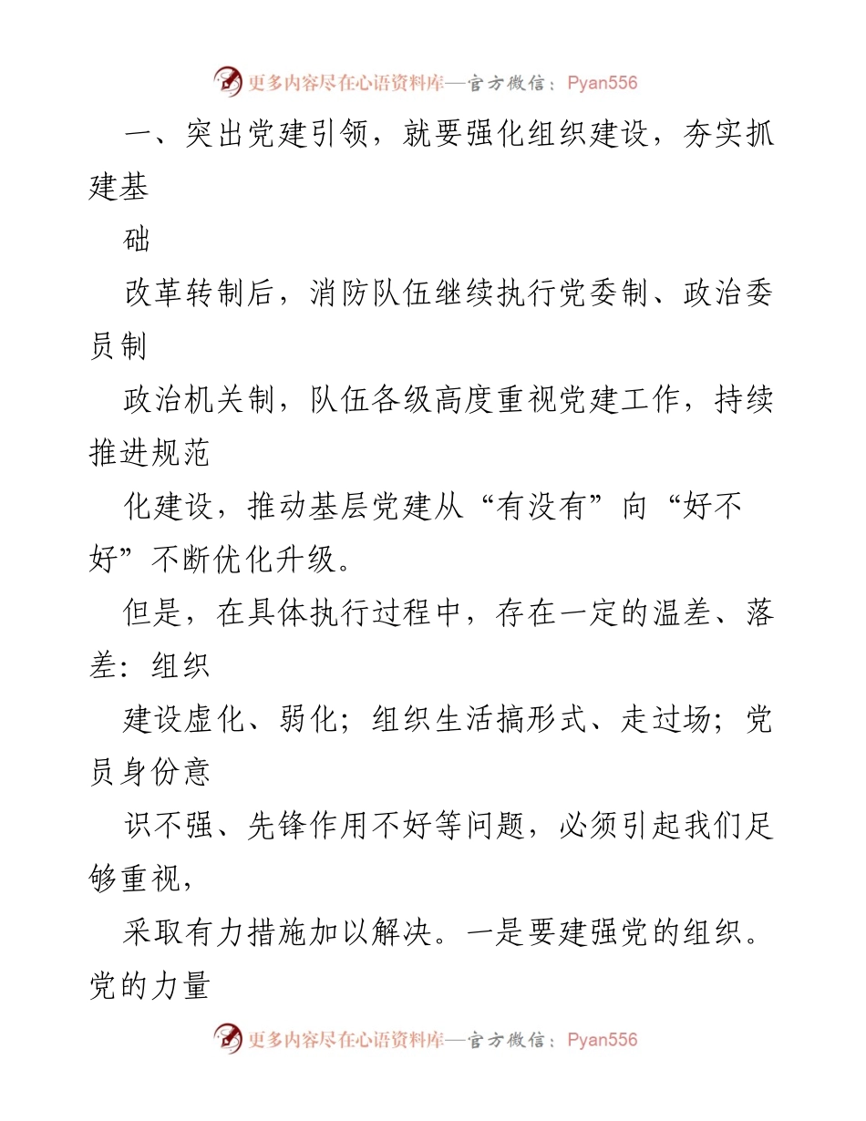 [汇报] 党建工作 - 党建引领推动消防事业高质量发展的进展情况.docx_第2页