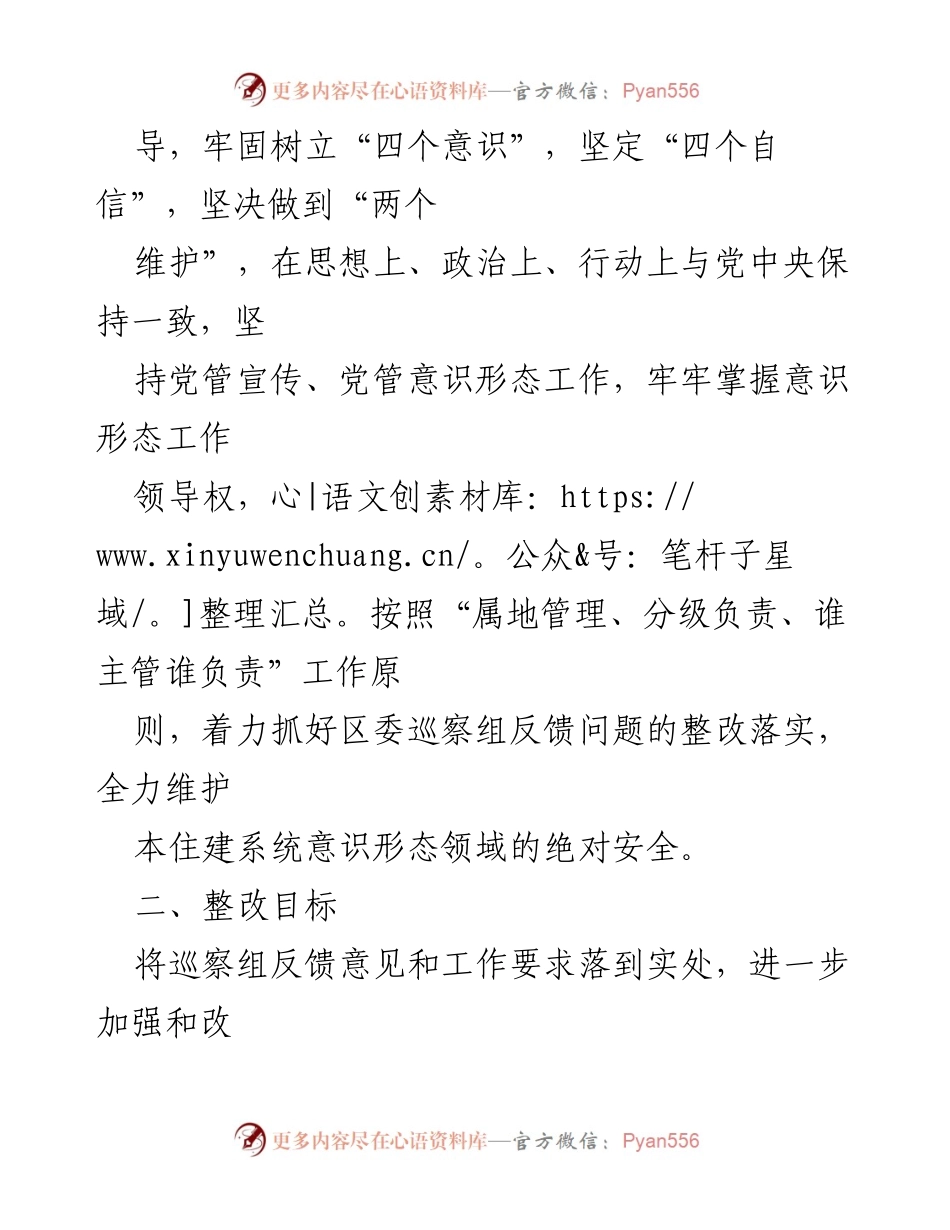 [整改方案] 意识形态工作 - 巡查组反馈整改方案实施细则.docx_第2页