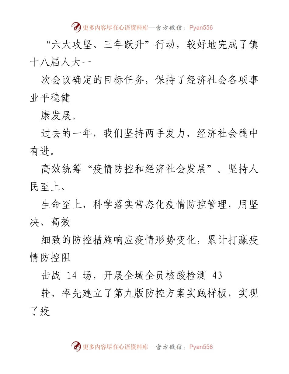 [政府工作报告] 镇人民政府会议 - 2023年濮院镇政府工作总结与展望.docx_第2页