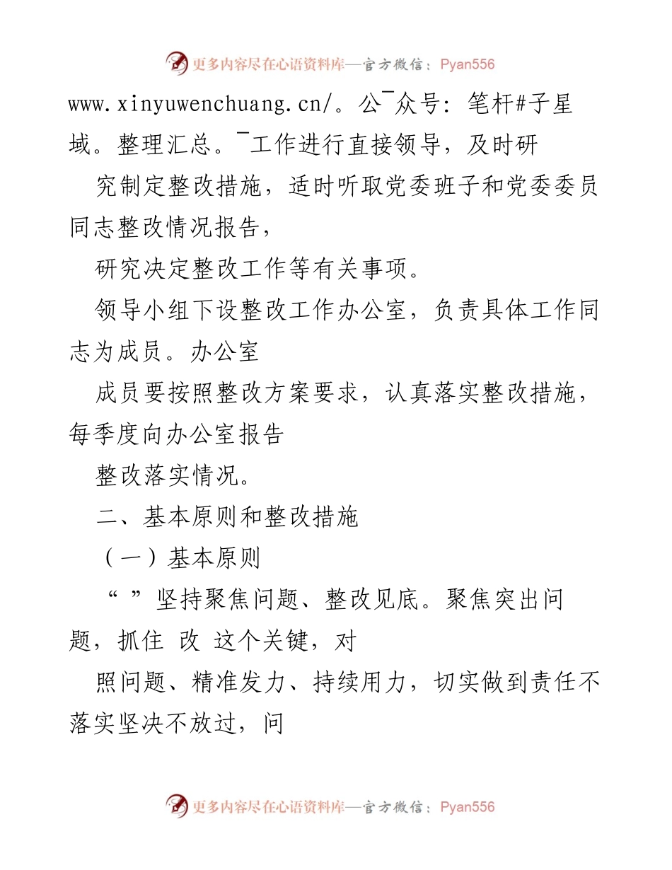 [整改方案] 党委民主生活会 - 2023年专题党委民主生活会整改实施方案.docx_第2页
