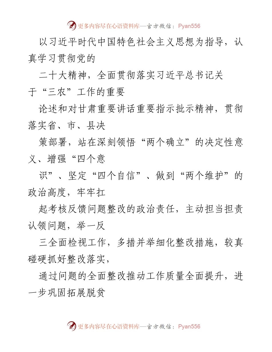 [整改方案] XX镇 - 年度脱贫攻坚与乡村振兴衔接问题整改方案.docx_第2页