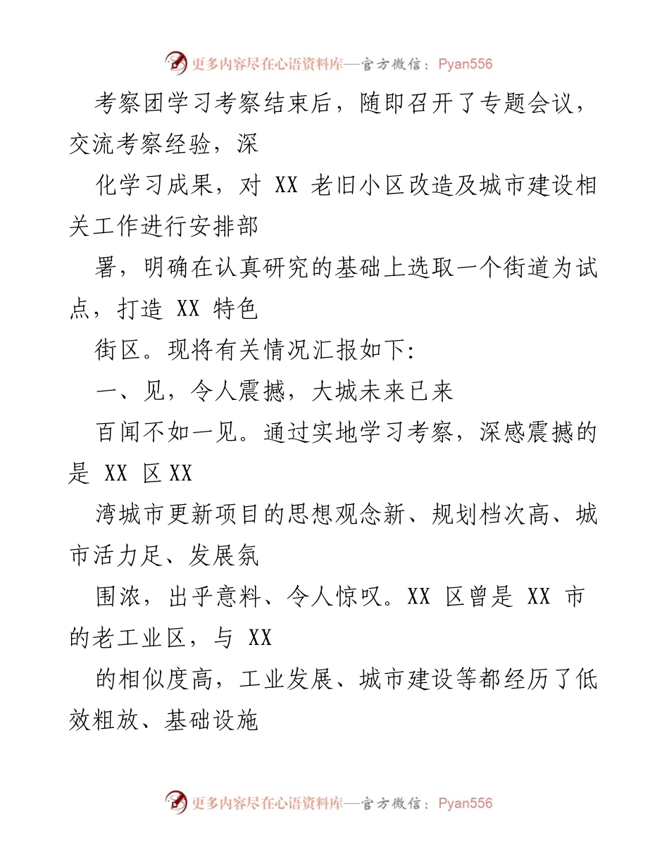 [调研报告] 学习考察 - XX市XX区城市更新项目考察专题报告.docx_第2页